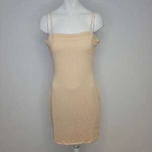 Fashion Nova Ribbed  Square Neck Mini Dress